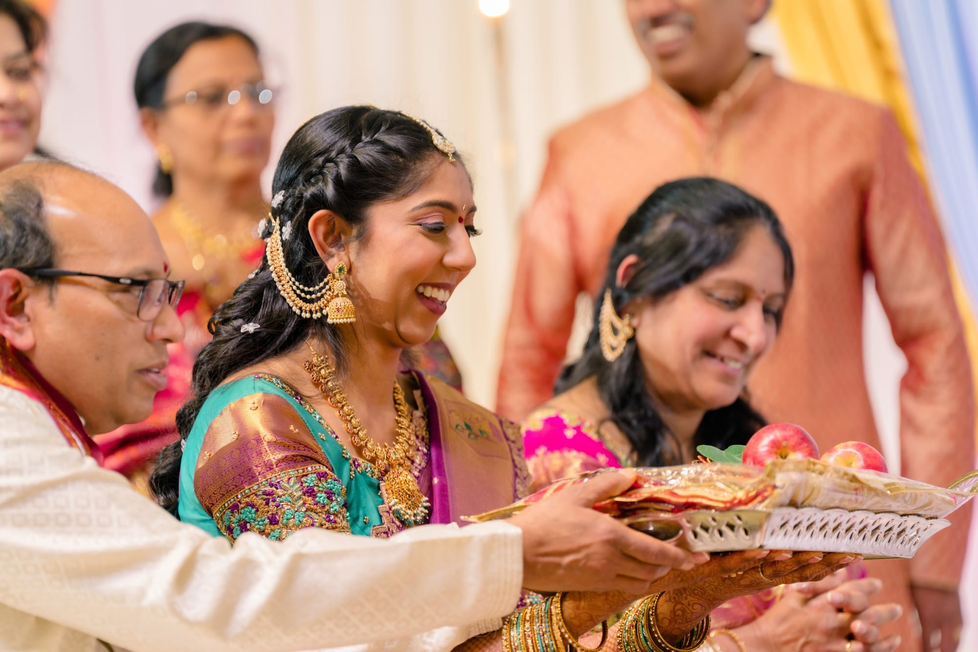 Receiving the family's blessings