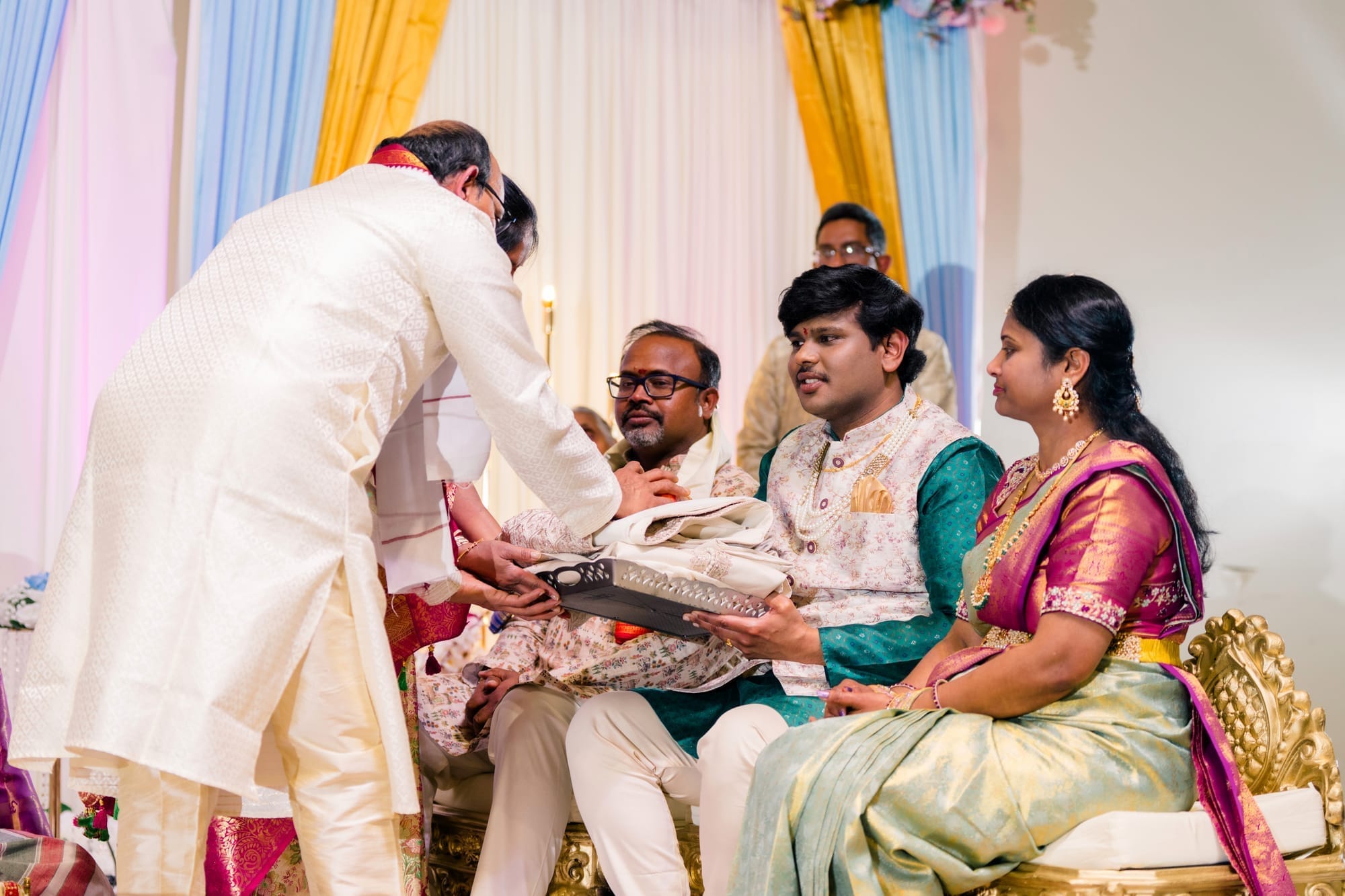 The groom at the engagement